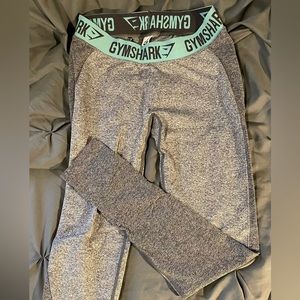 Grey and Turquoise Gymshark Leggings